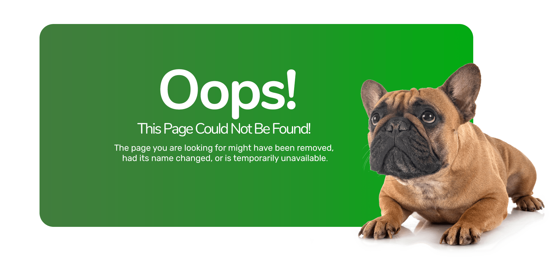 Oops!  We've encountered an error!